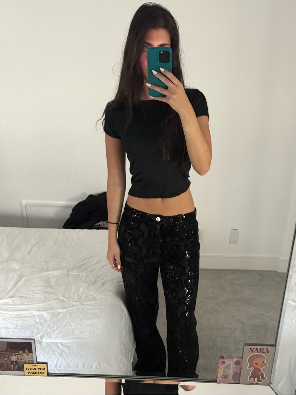 Sa snake print Sequin low rise  Pants